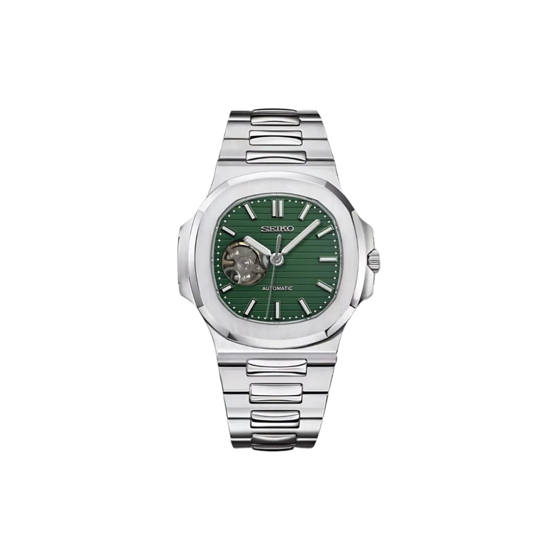 SEIKONAUTILUS SKELETON LEAF GREEN MEN'S WATCH