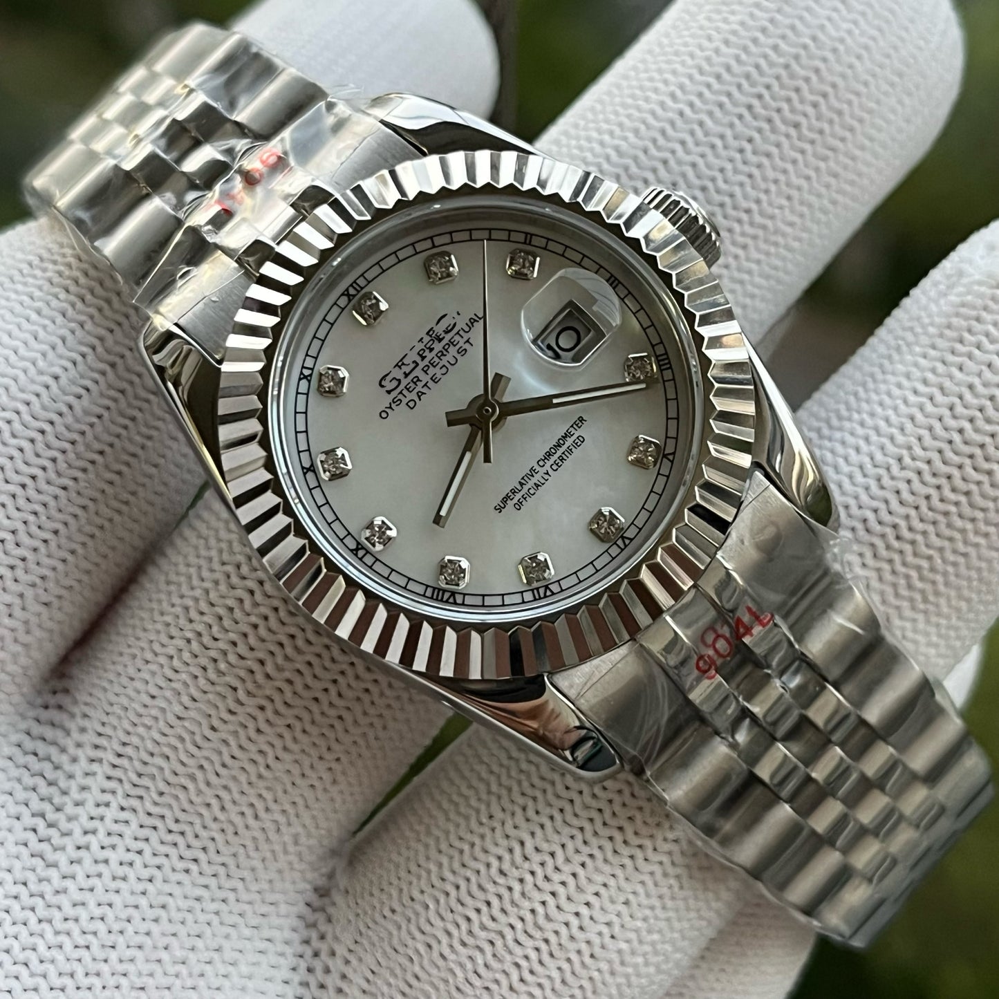 SEIDATEJUST DIAMOND WHITE LADIES WATCH
